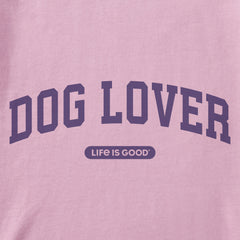Women's Dog Lover Arch Short Sleeve Crusher Boxy Tee