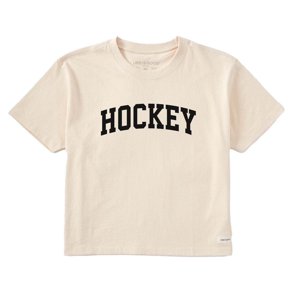 Women's Hockey Arch Short Sleeve Crusher Boxy Tee