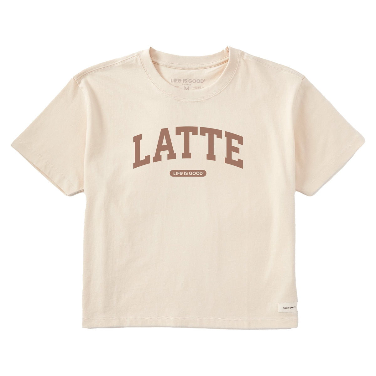Women's Latte Arch Short Sleeve Crusher Boxy Tee