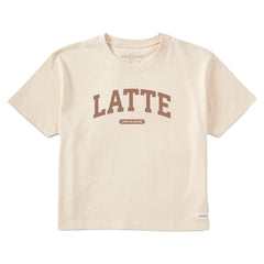 Women's Latte Arch Short Sleeve Crusher Boxy Tee
