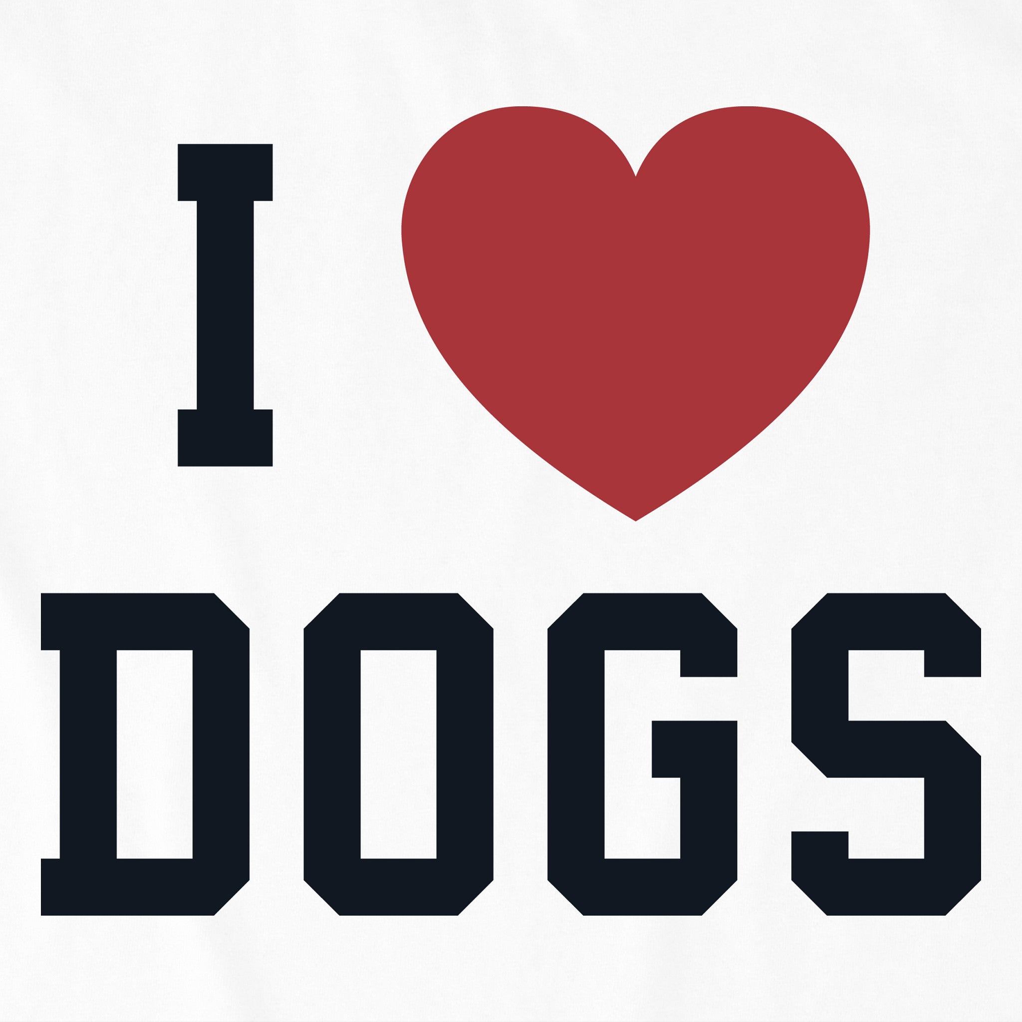 Women's I Heart Dogs Arch Short Sleeve Crusher Boxy Tee