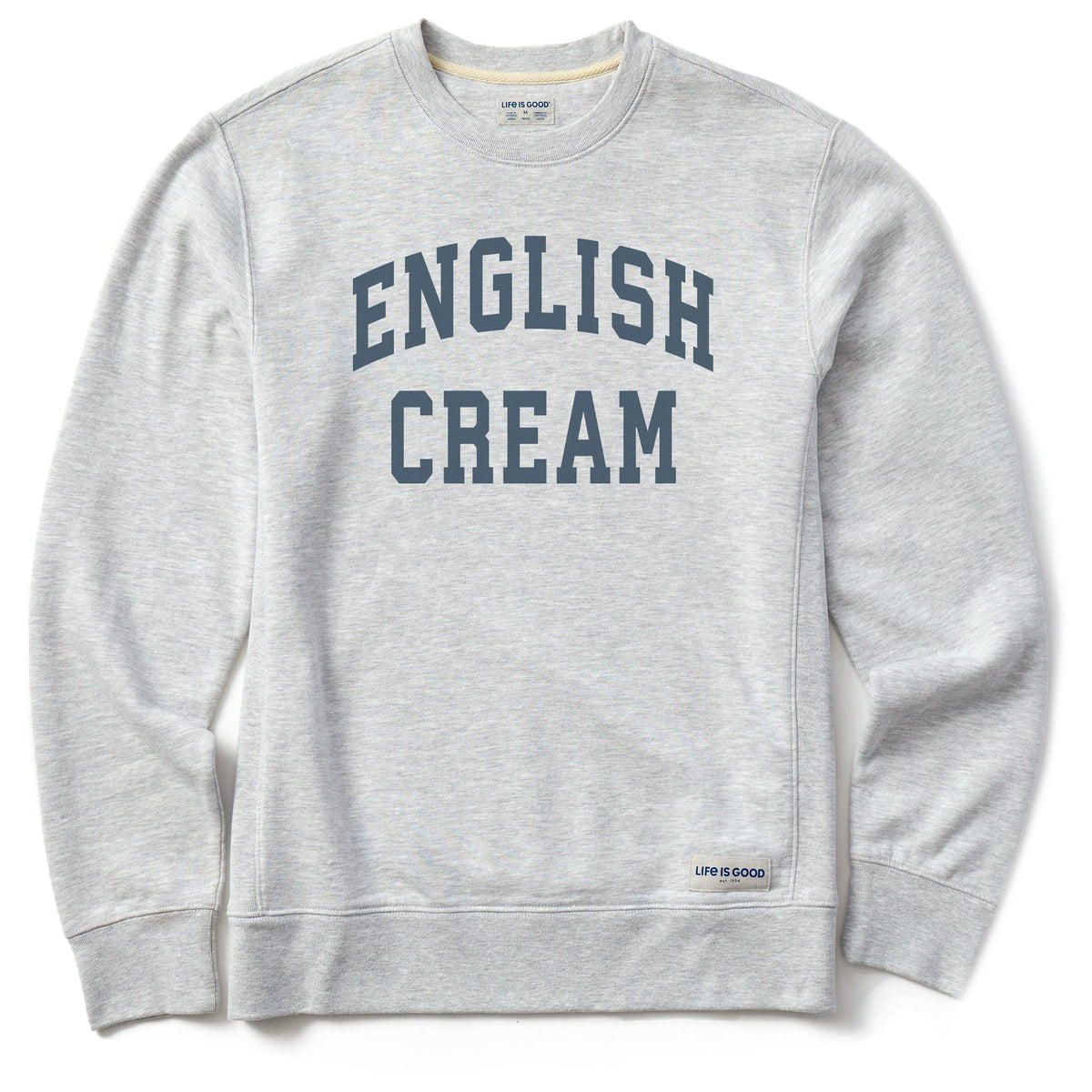 Men's English Cream Arch Simply True Fleece Crew