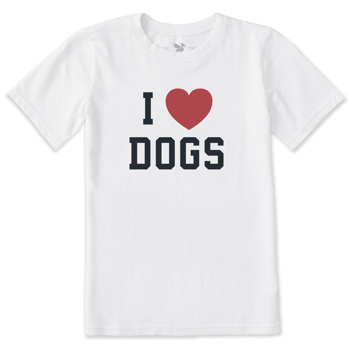 Kids I Heart Dogs Arch Short Sleeve Crusher Tee