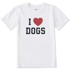 Kids I Heart Dogs Arch Short Sleeve Crusher Tee