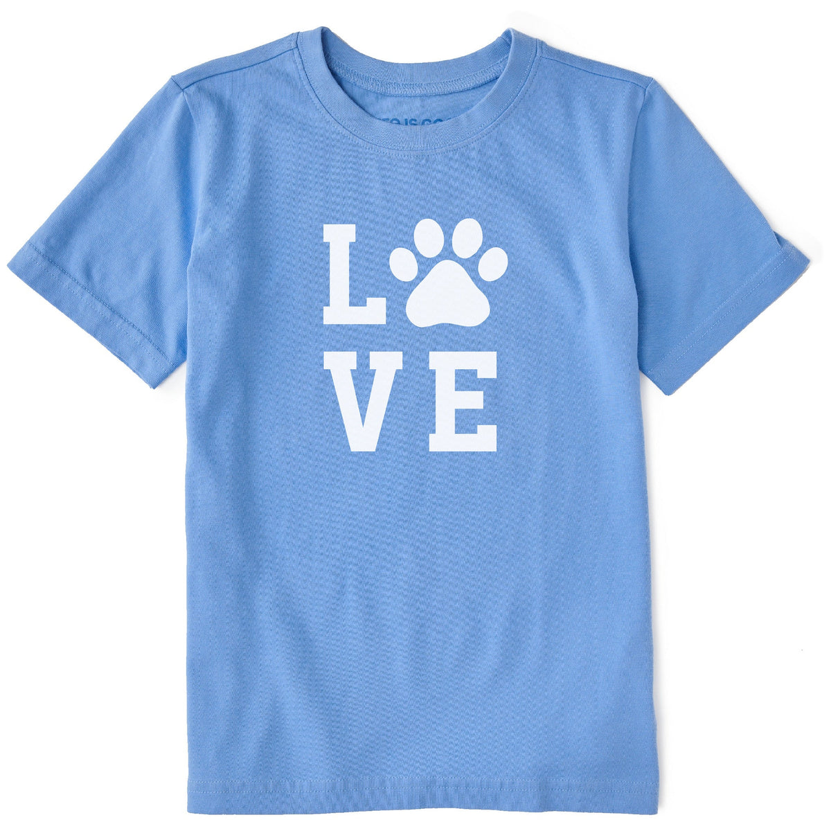 Kids Love Paw Arch Short Sleeve Crusher Tee
