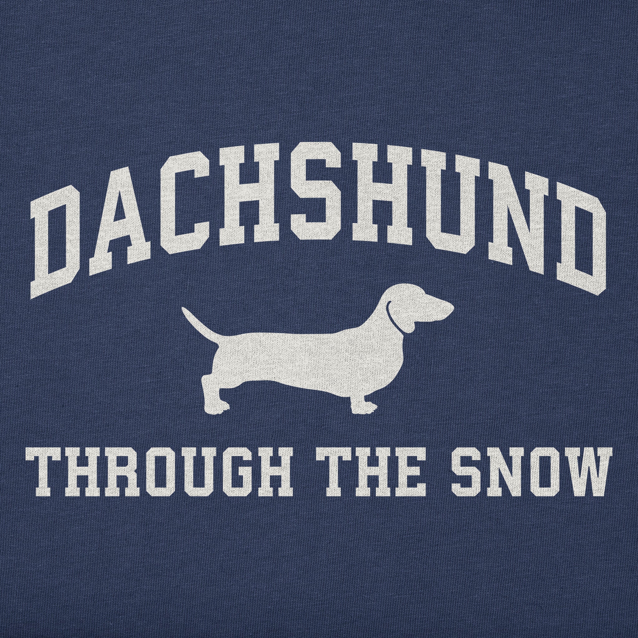 Kids Dachshunds Snow Arch Long Sleeve Crusher Tee