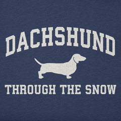Kids Dachshunds Snow Arch Long Sleeve Crusher Tee