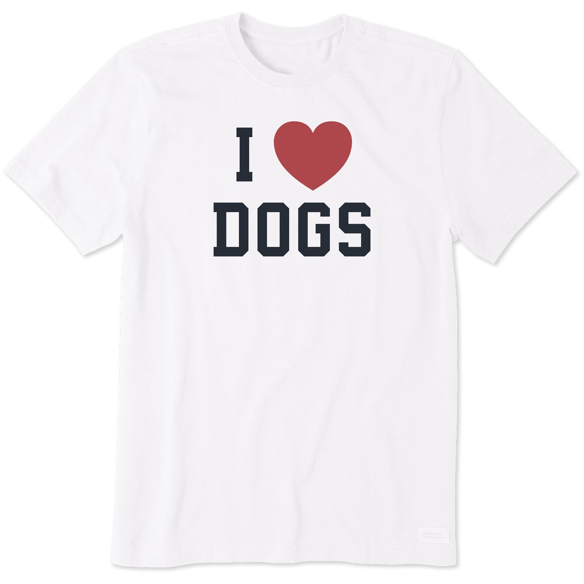 Men's I Heart Dogs Arch Short Sleeve Crusher Tee