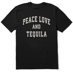 Men's Peace Love and Tequila Arch Short Sleeve Crusher Tee
