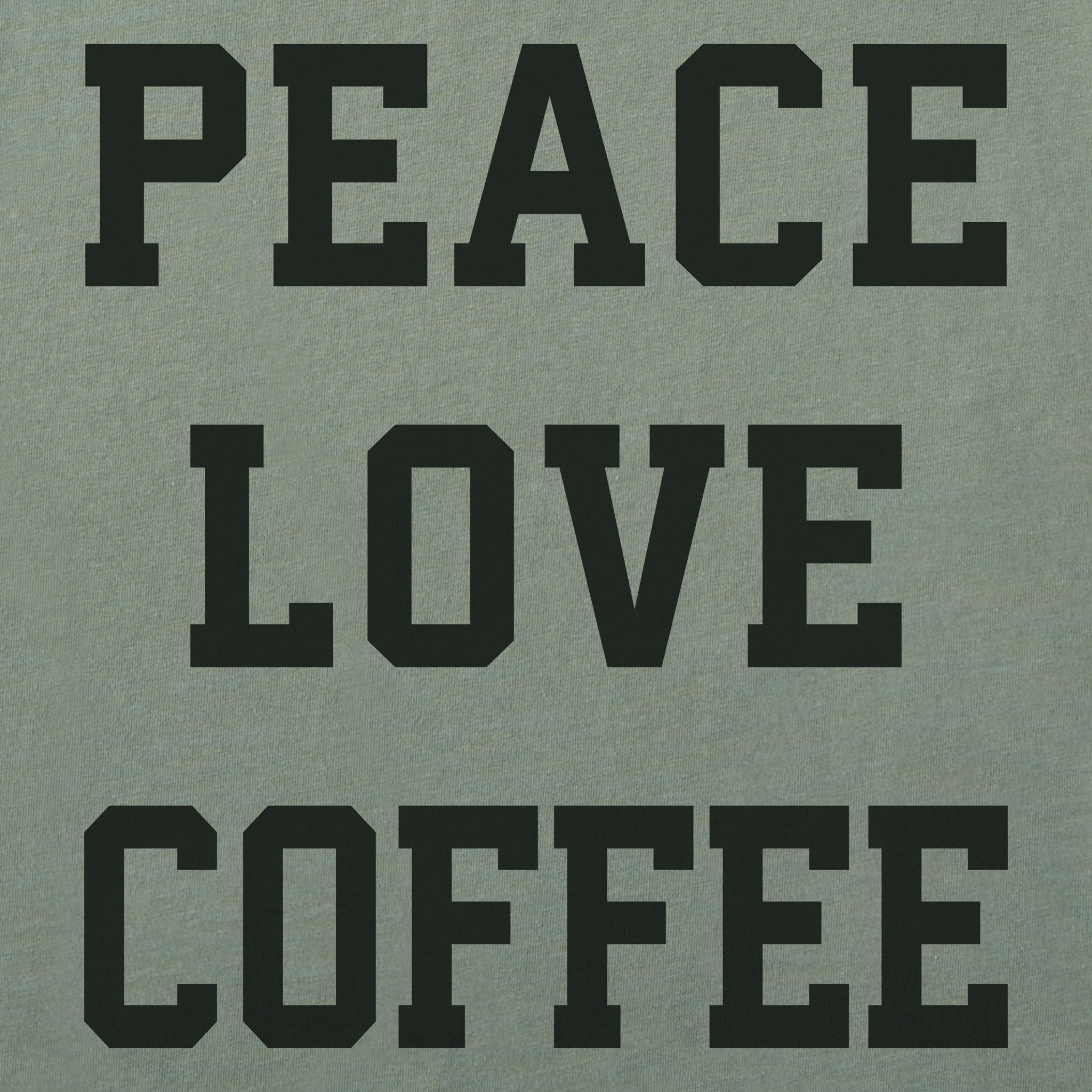 Men's Peace Love Coffee Arch Short Sleeve Crusher Tee