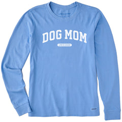 Women's Dog Mom Arch Long Sleeve Crusher Tee