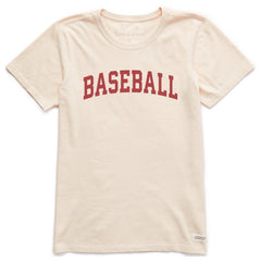 Women's A Baseball Arch Short Sleeve Crusher Tee