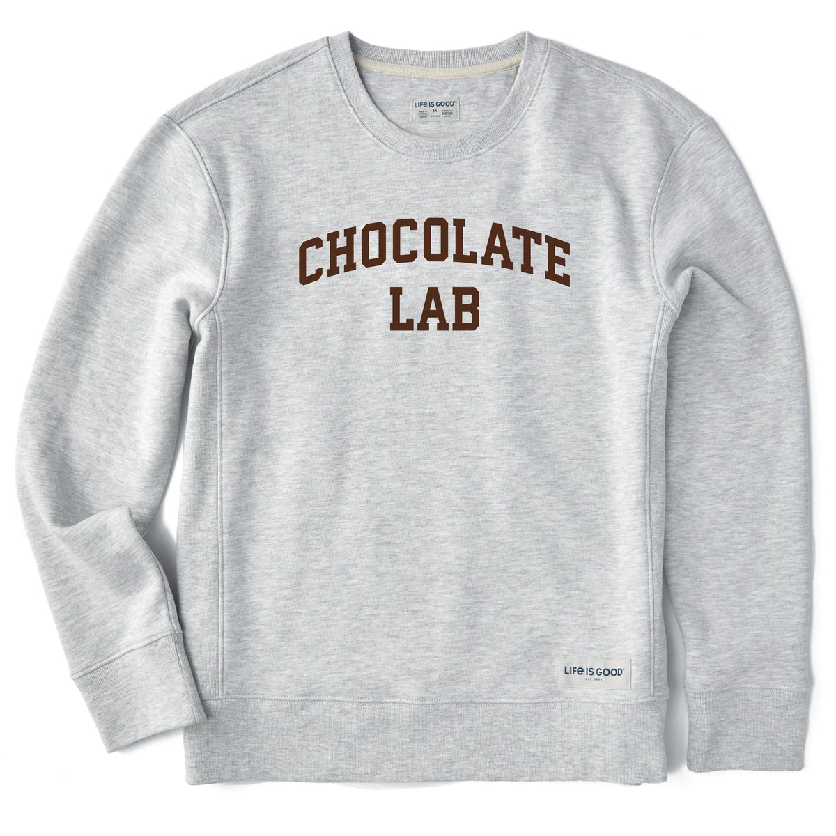 Women's Chocolate Lab Arch Simply True Fleece Crew
