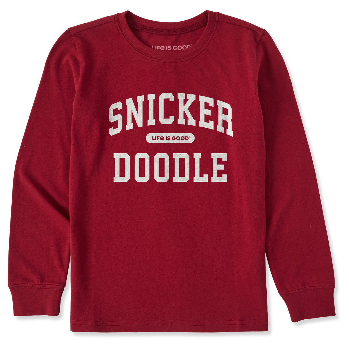 Kids Snicker Doodle Arch Long Sleeve Crusher Tee