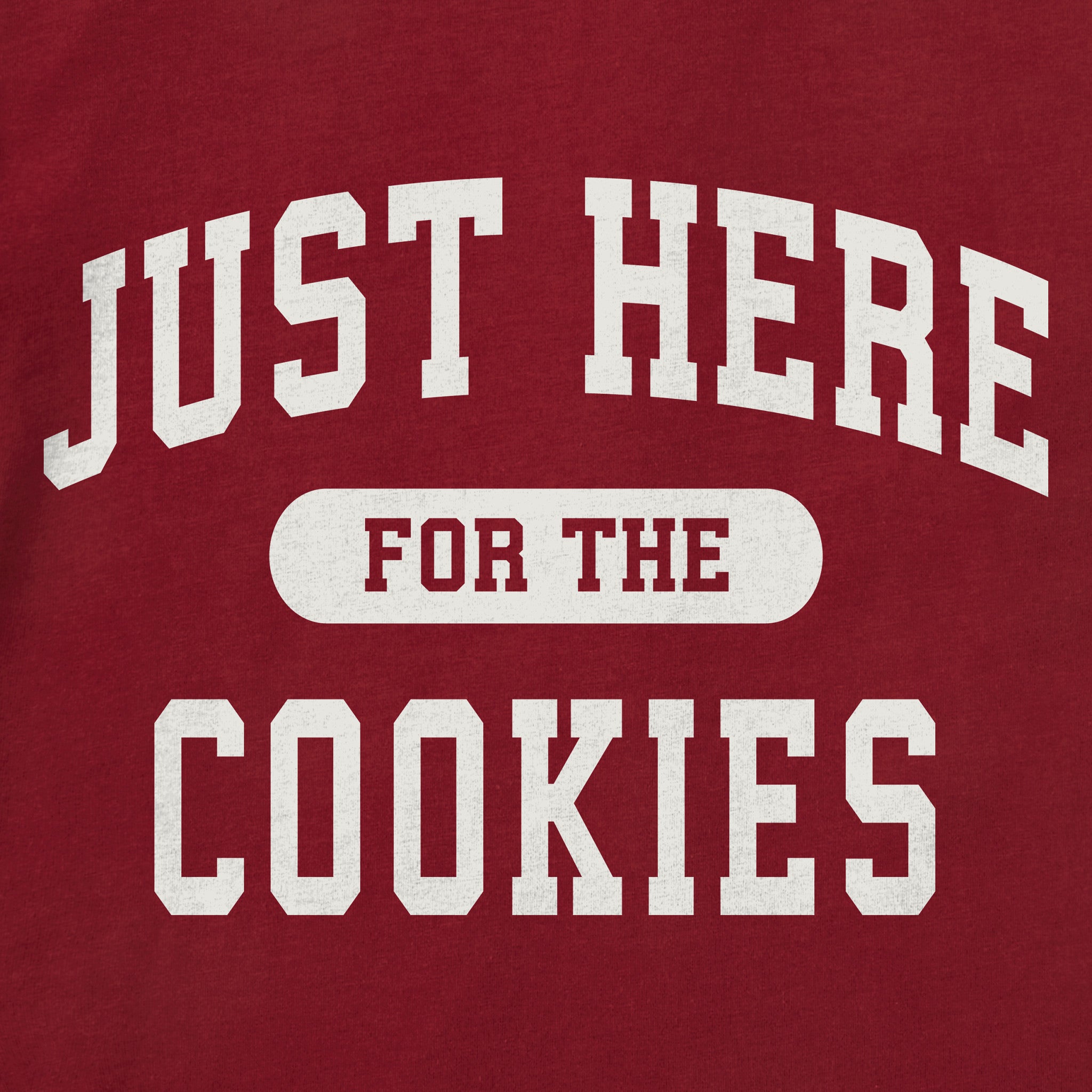 Kids Just Here for the Cookies Long Sleeve Crusher Tee