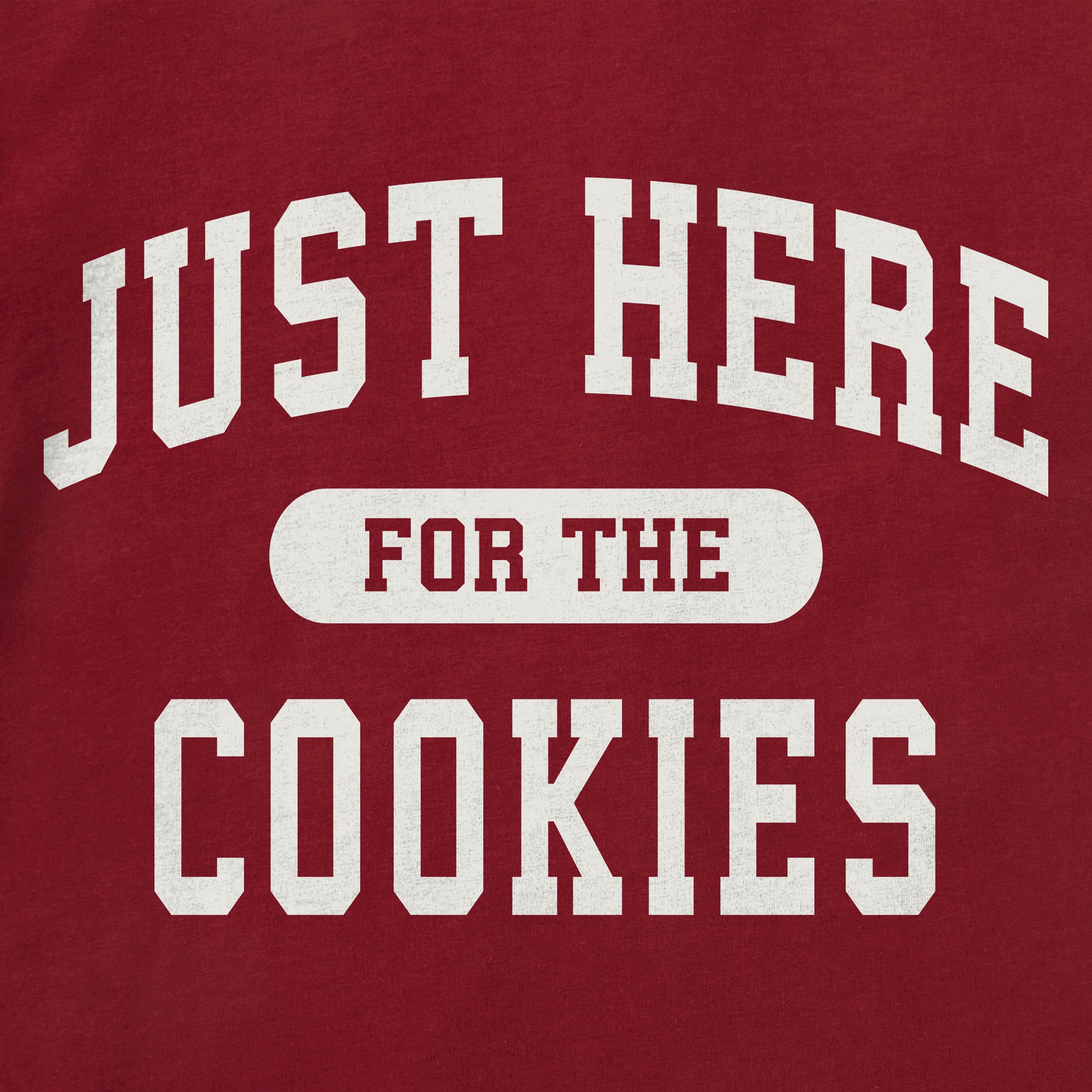 Men's Just Here for the Cookies Long Sleeve Crusher Tee