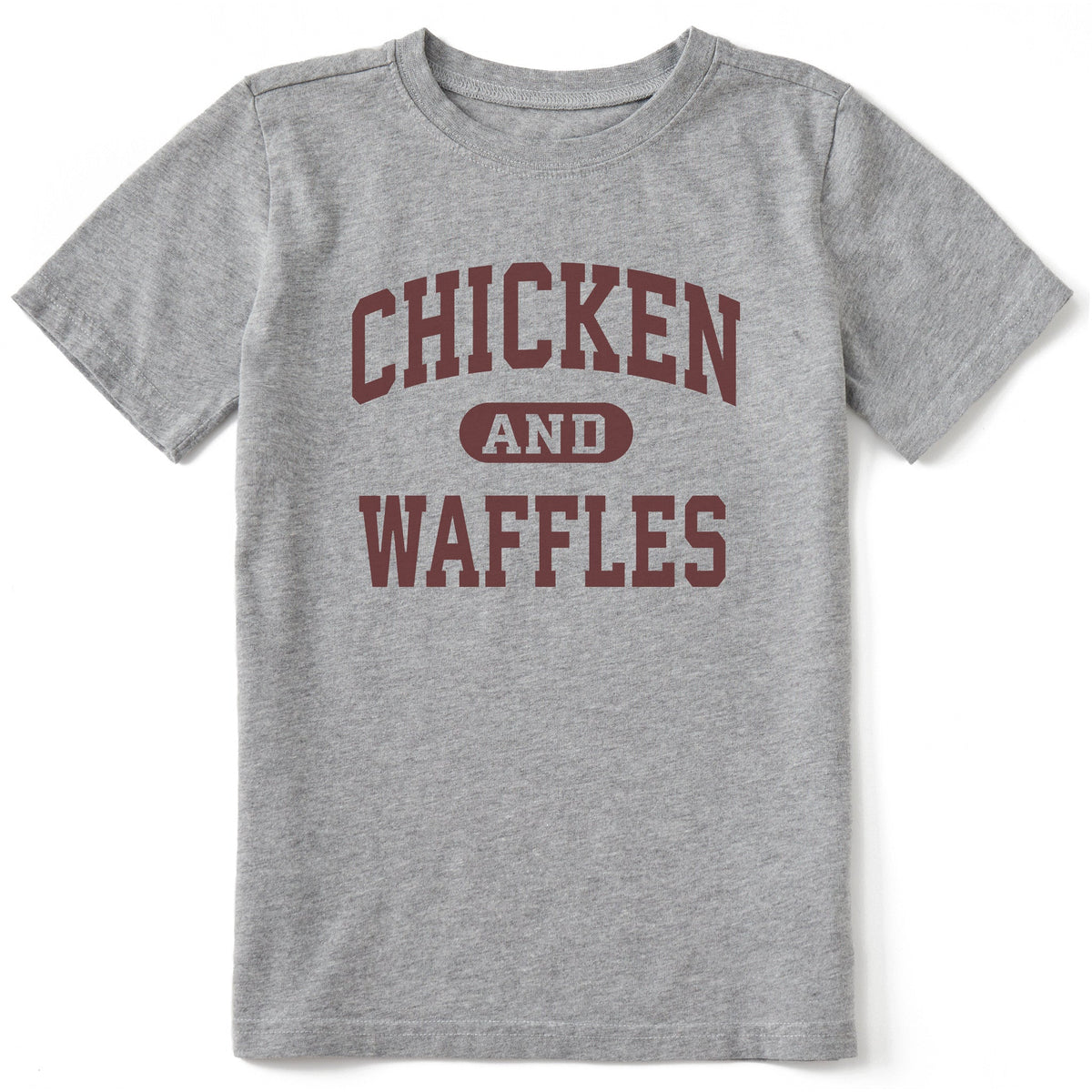 Kids Chicken and Waffles Arch Short Sleeve Crusher Tee