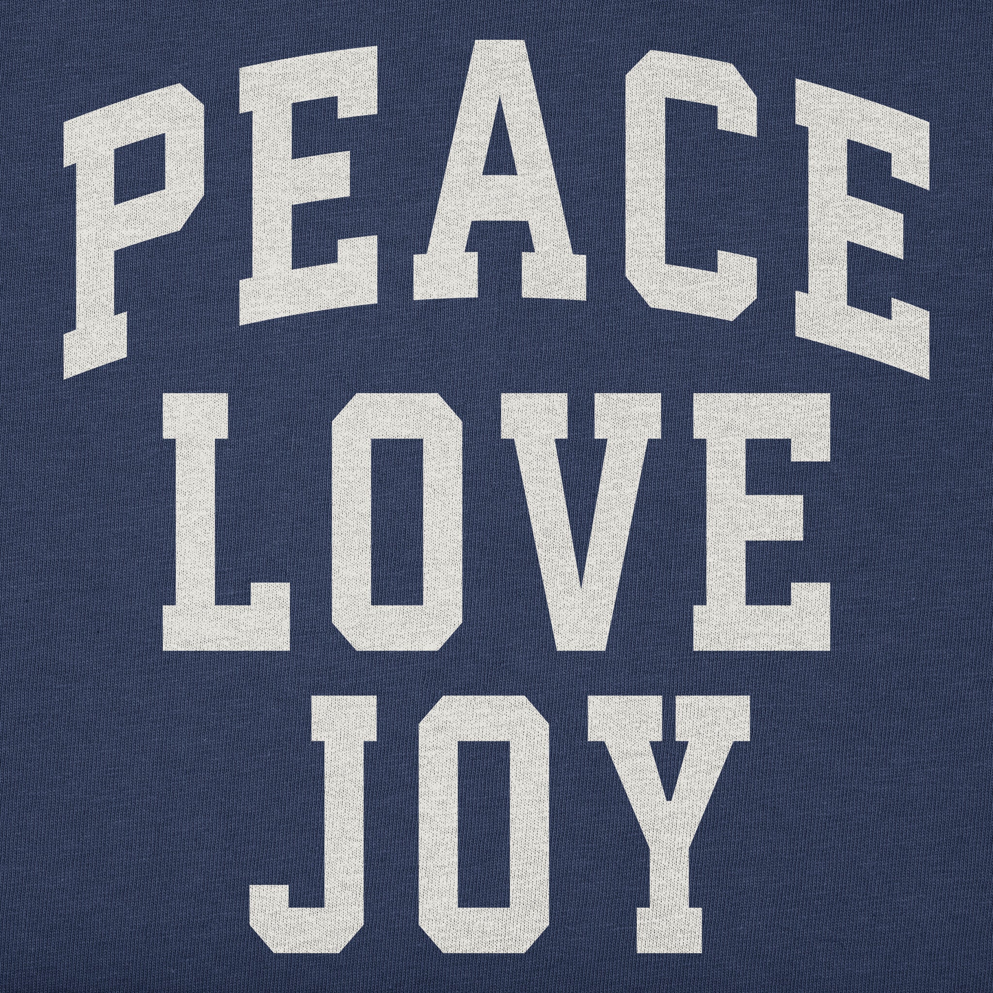 Men's Peace Love Joy Arch Long Sleeve Crusher Tee
