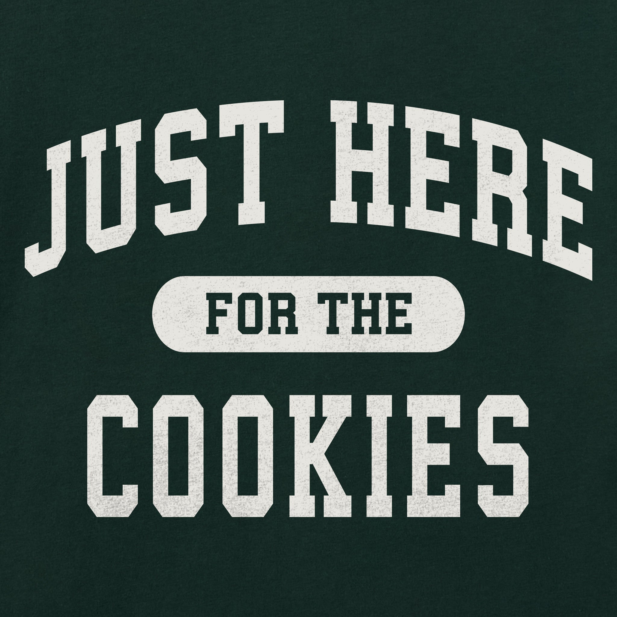 Kids Just Here for the Cookies Short Sleeve Crusher Tee
