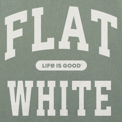 Men's Flat White Arch Short Sleeve Crusher Tee