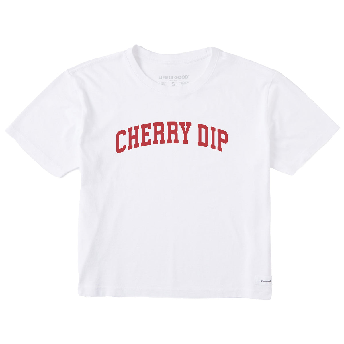 Women's Cherry Dip Arch Short Sleeve Crusher Boxy Tee