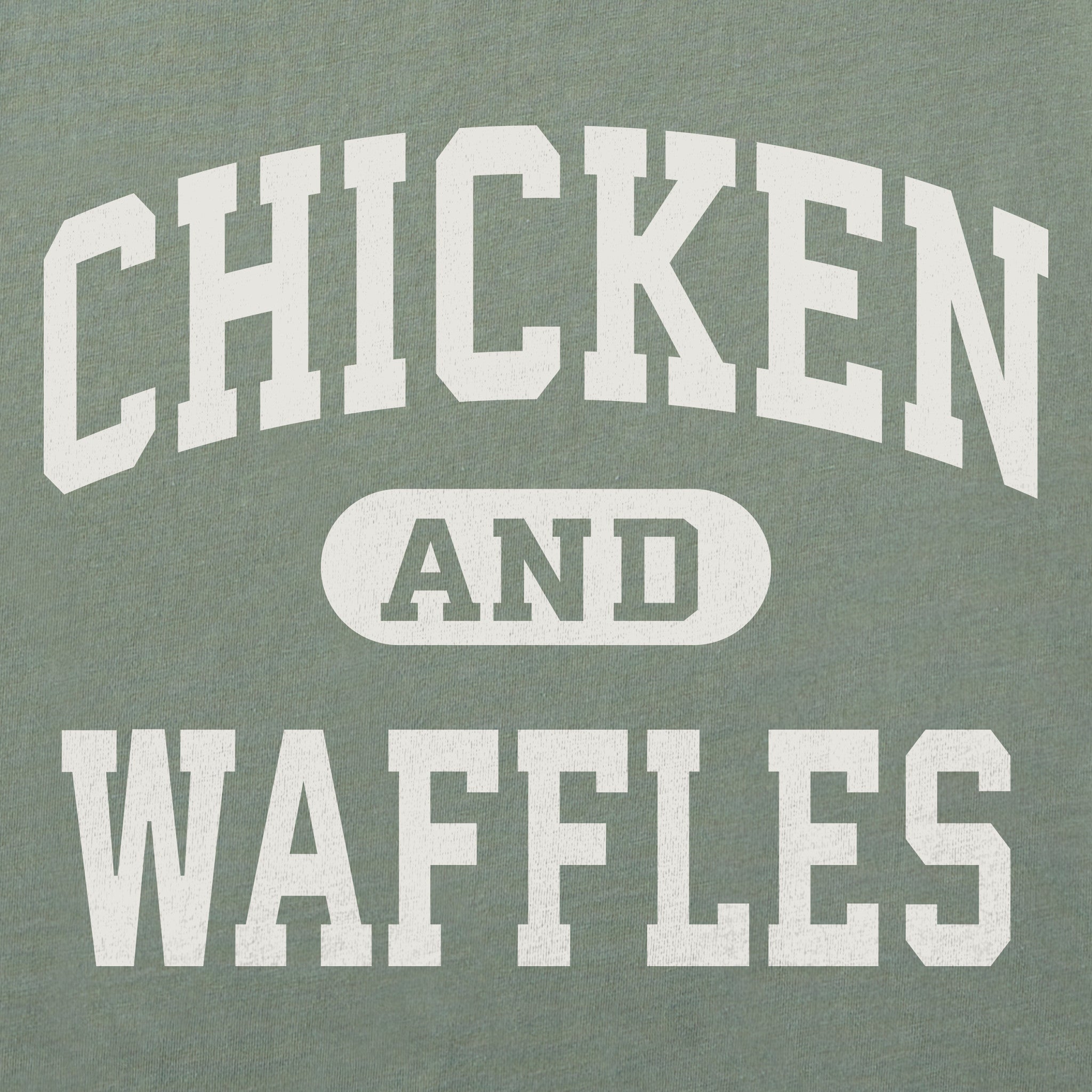 Women's Chicken and Waffles Arch Short Sleeve Crusher Boxy Tee