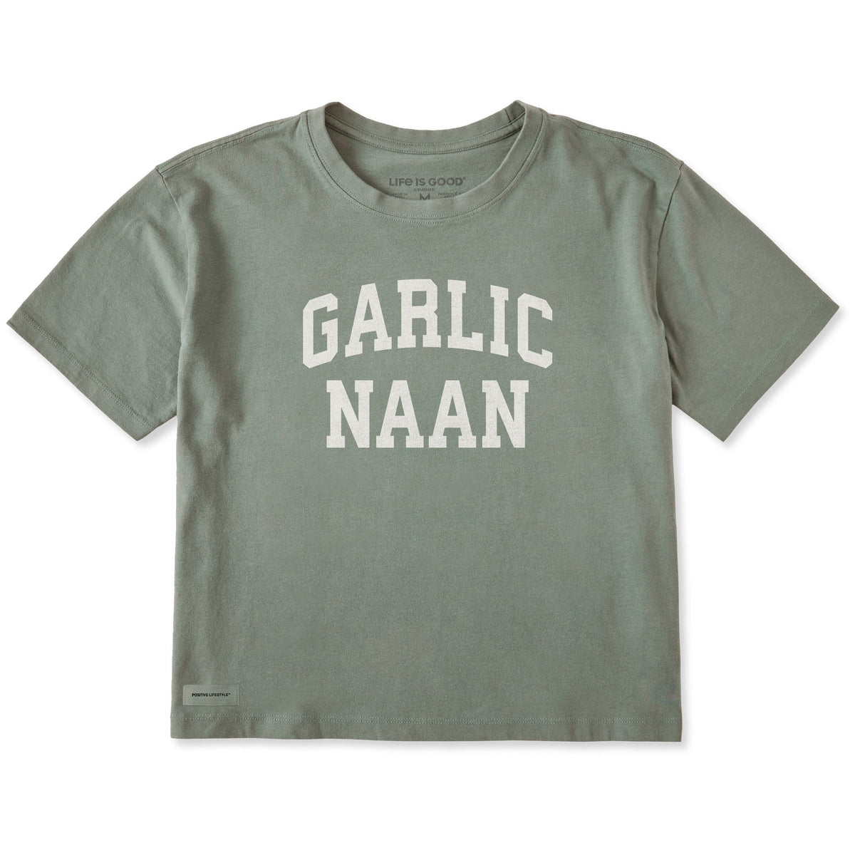 Women's Garlic Naan Arch Short Sleeve Crusher Boxy Tee