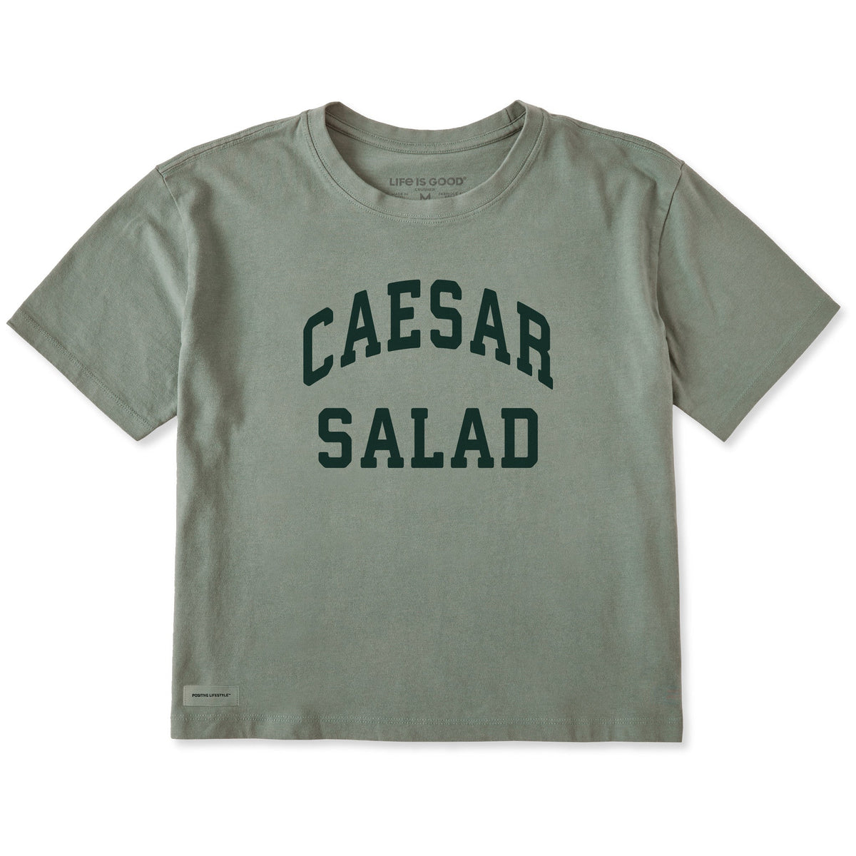 Women's Caesar Salad Arch Short Sleeve Crusher Boxy Tee