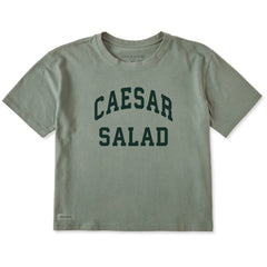 Women's Caesar Salad Arch Short Sleeve Crusher Boxy Tee