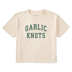 Women's Garlic Knots Arch Short Sleeve Crusher Boxy Tee