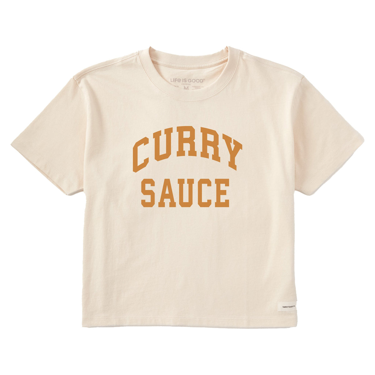 Women's Curry Sauce Arch Short Sleeve Crusher Boxy Tee