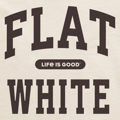 Women's Flat White Arch Short Sleeve Crusher Boxy Tee