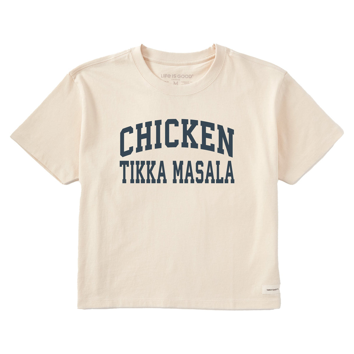 Women's Chicken Tikka Masala Arch Short Sleeve Crusher Boxy Tee