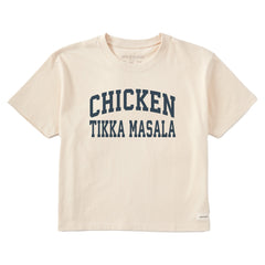 Women's Chicken Tikka Masala Arch Short Sleeve Crusher Boxy Tee
