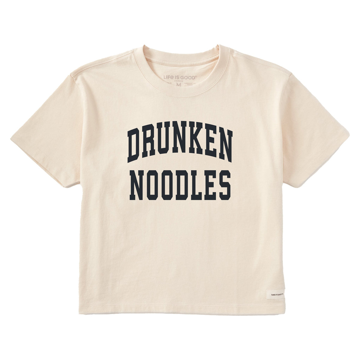 Women's Drunken Noodles Arch Short Sleeve Crusher Boxy Tee