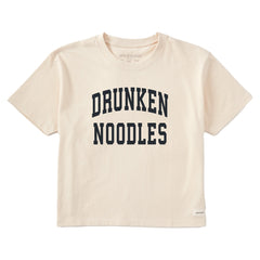 Women's Drunken Noodles Arch Short Sleeve Crusher Boxy Tee