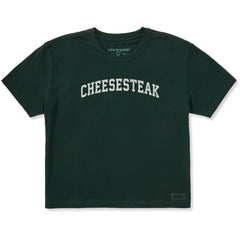 Women's Cheesesteak Arch Short Sleeve Crusher Boxy Tee