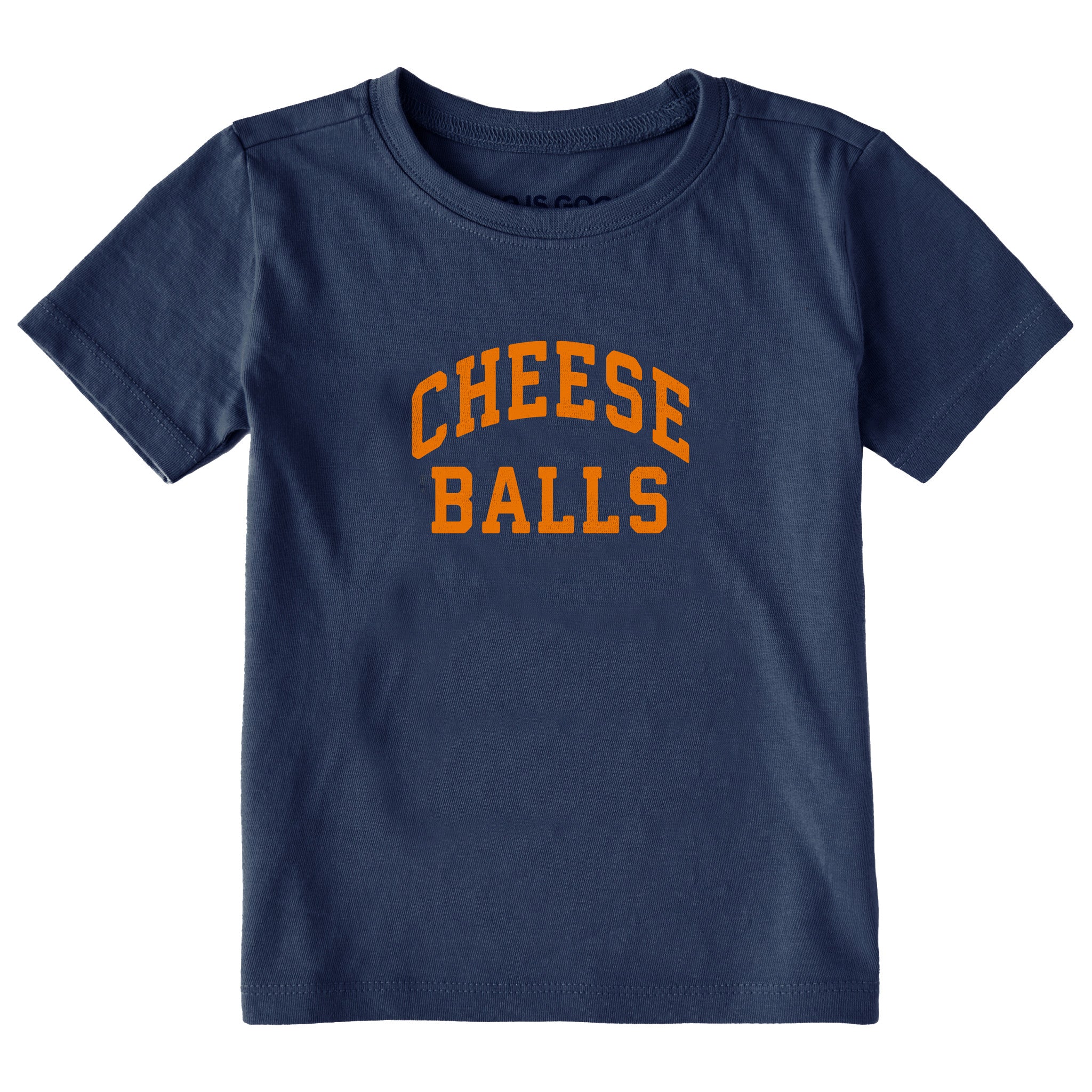 Toddler Cheese Balls Arch Short Sleeve Crusher Tee