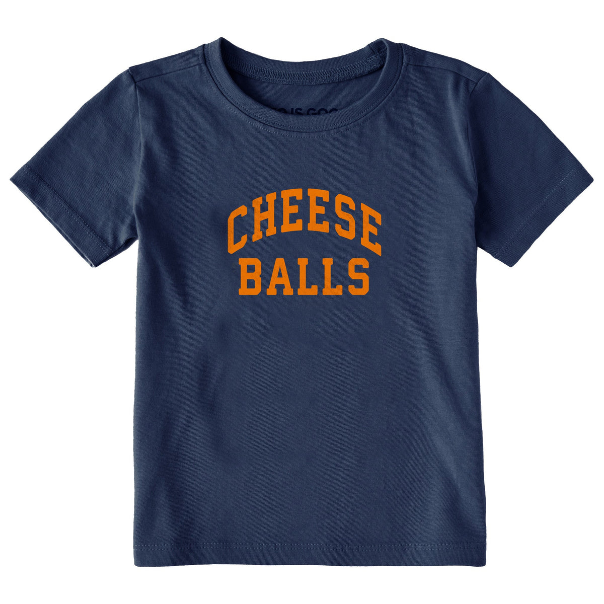 Toddler Cheese Balls Arch Short Sleeve Crusher Tee
