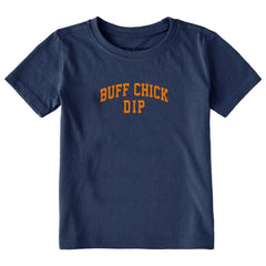 Toddler Buff Chick Dip Arch Short Sleeve Crusher Tee
