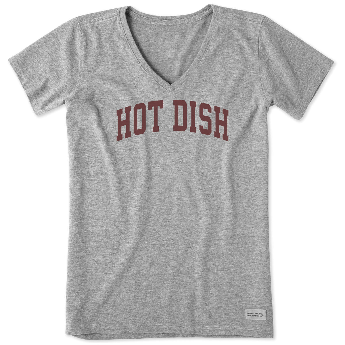 Women's Hot Dish Arch Short Sleeve Crusher Vee