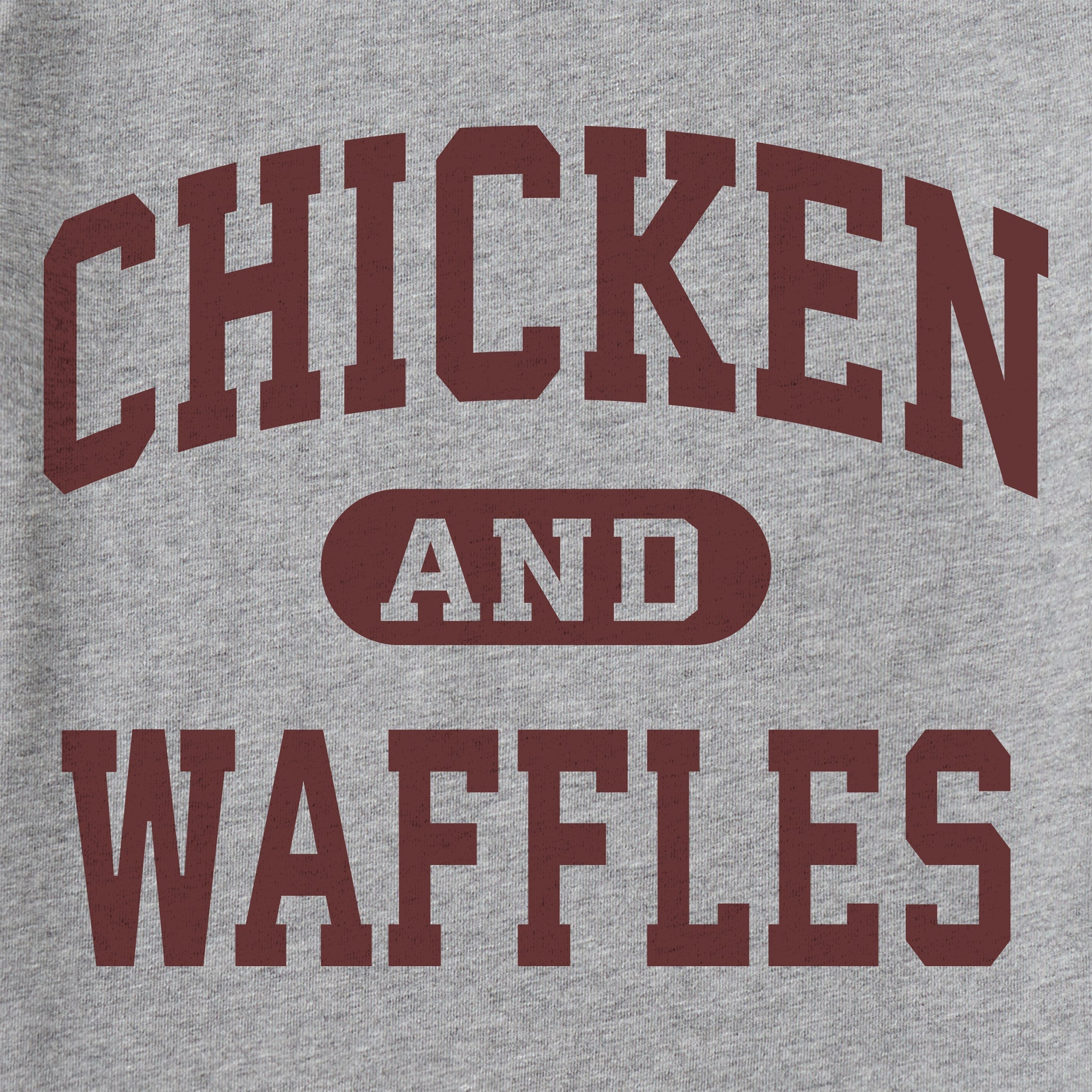 Women's Chicken and Waffles Arch Long Sleeve Crusher Tee