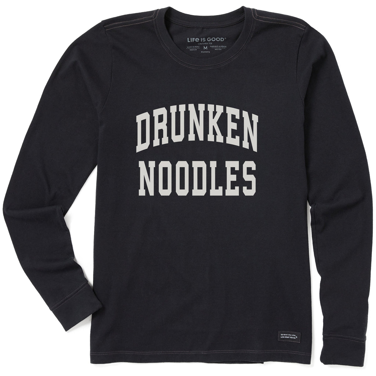 Women's Drunken Noodles Arch Long Sleeve Crusher Tee