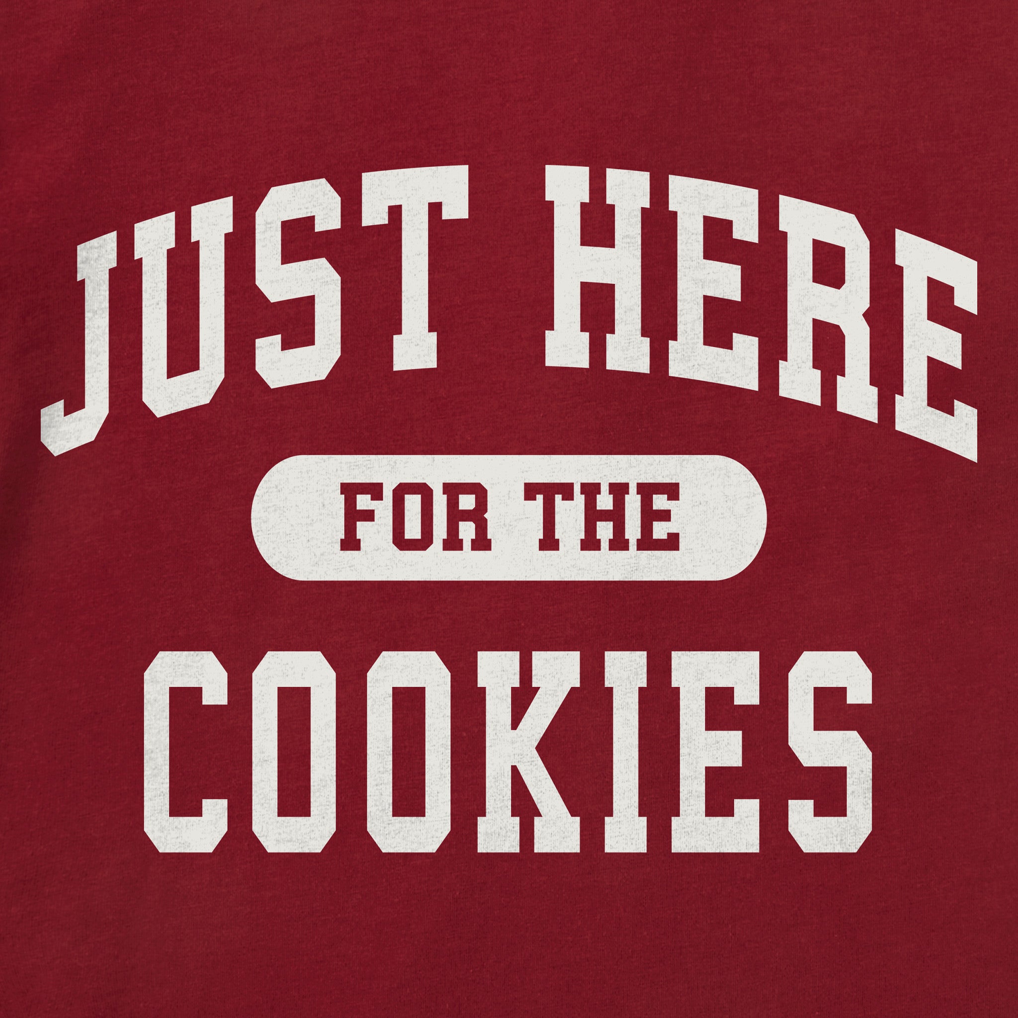 Women's Just Here for the Cookies Long Sleeve Crusher Tee