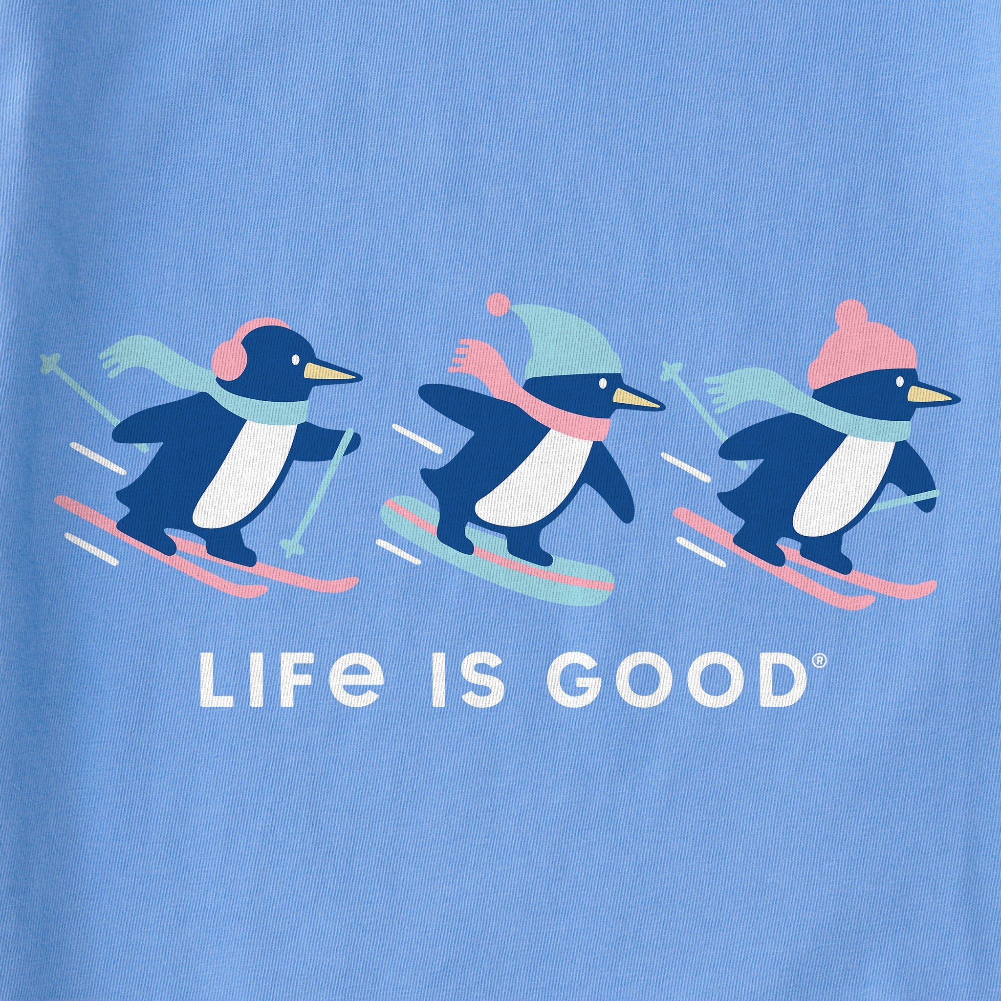 Kids Penguin Ski Trio Short Sleeve Crusher Tee