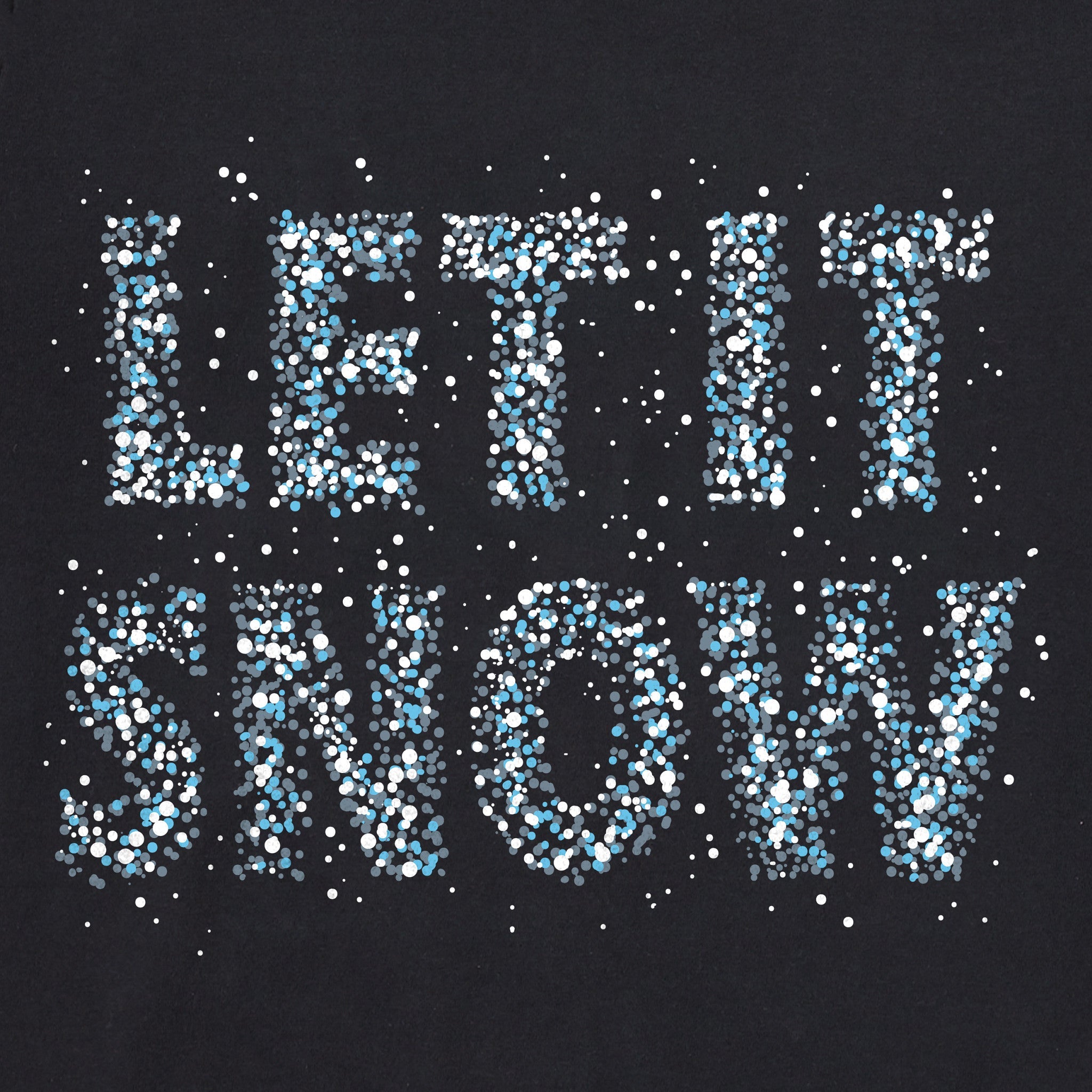 Women's Let it Snow Sparkle Long Sleeve Crusher Tee