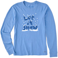 Women's Let it Snow Stack Long Sleeve Crusher Tee