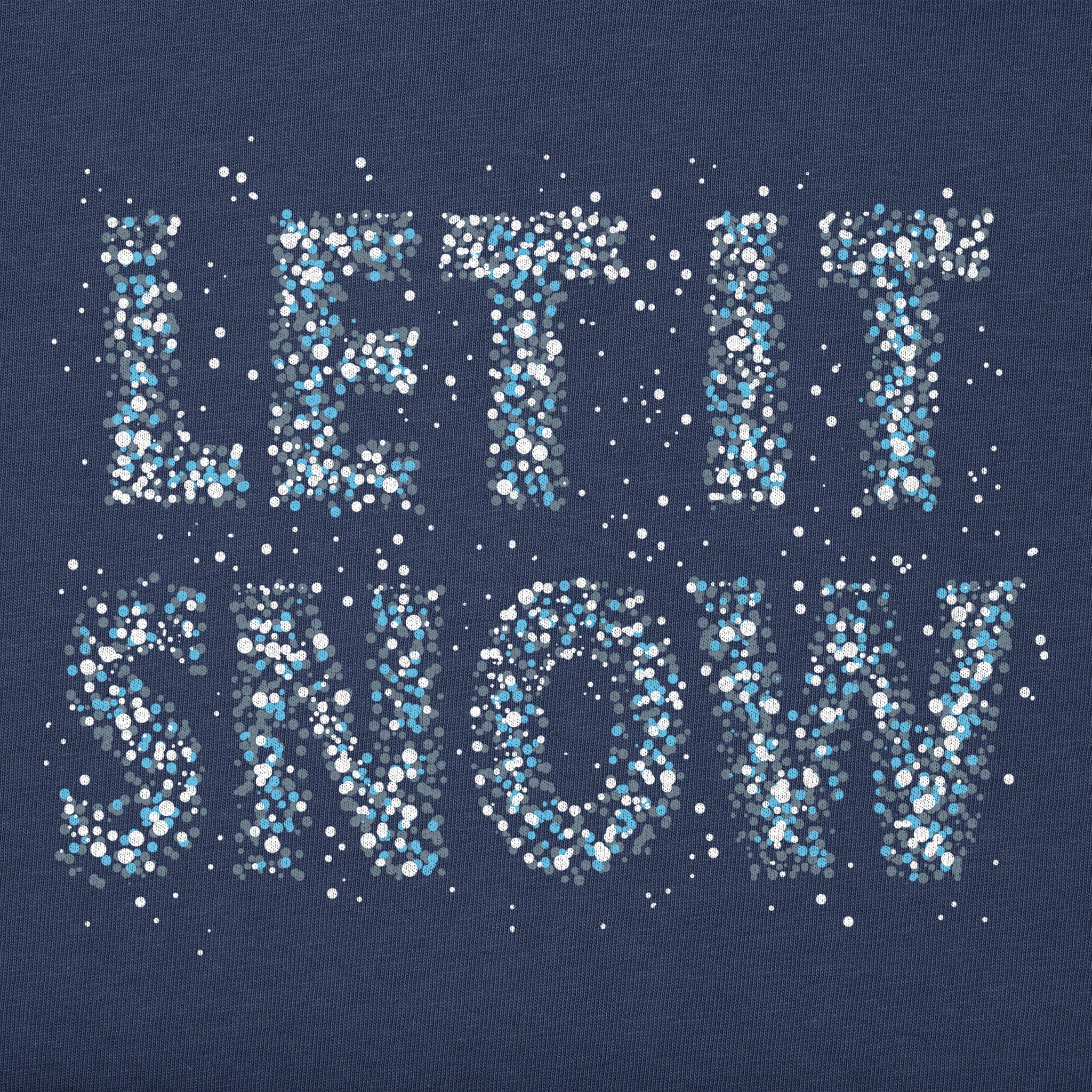 Toddler Let it Snow Sparkle Short Sleeve Crusher Tee