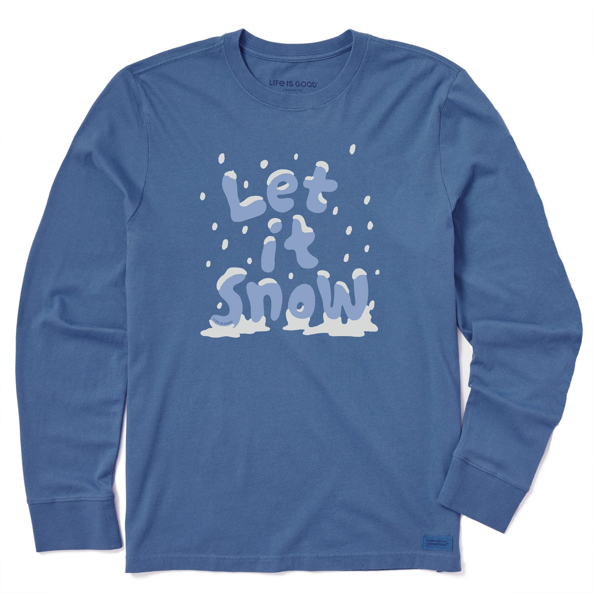 Men's Let it Snow Stack Long Sleeve Crusher Tee