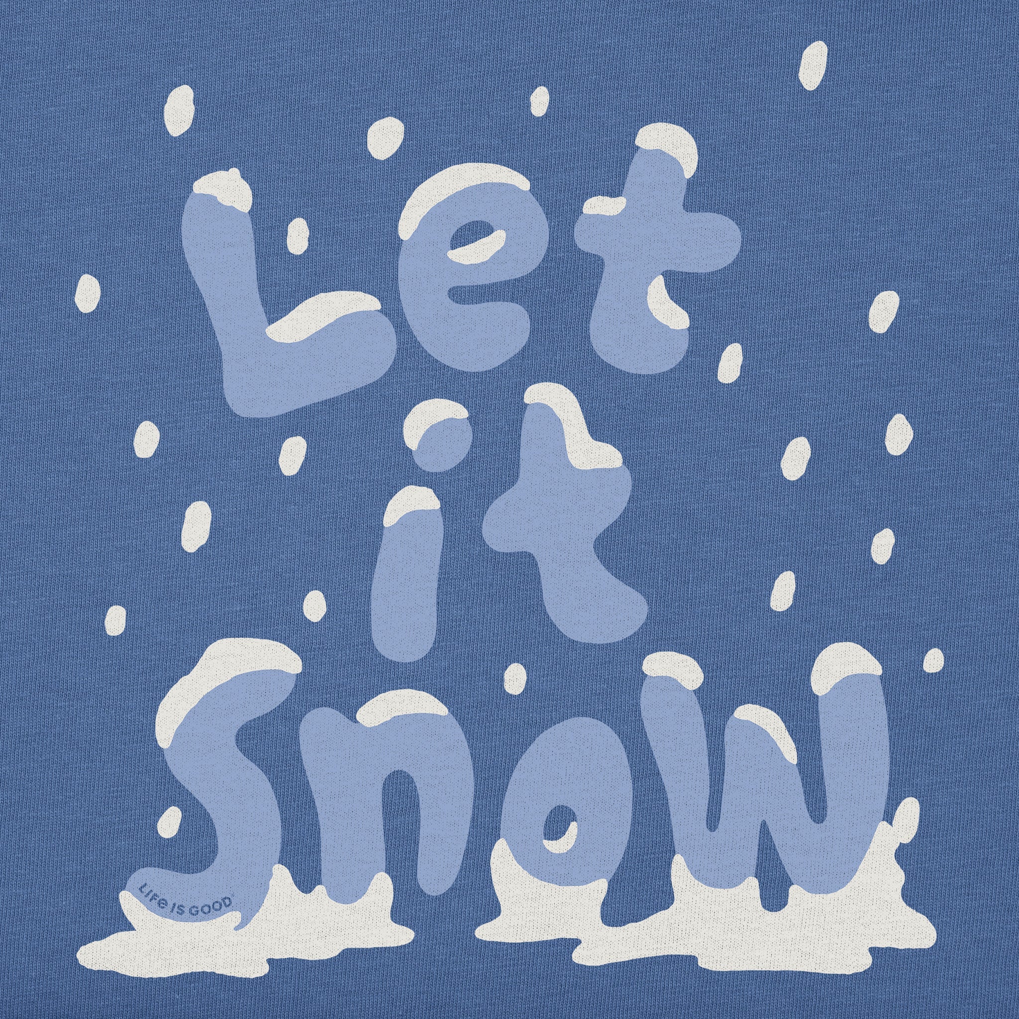 Men's Let it Snow Stack Long Sleeve Crusher Tee